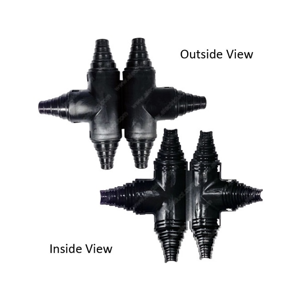 Electriduct Universal Wire Loom Tees/T Connectors (Large) WLTLG5 Zoro